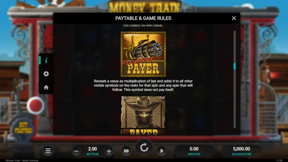 Money Train rules, page 7