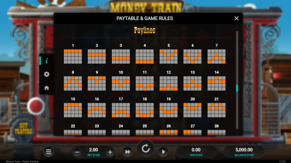 Money Train rules, page 11