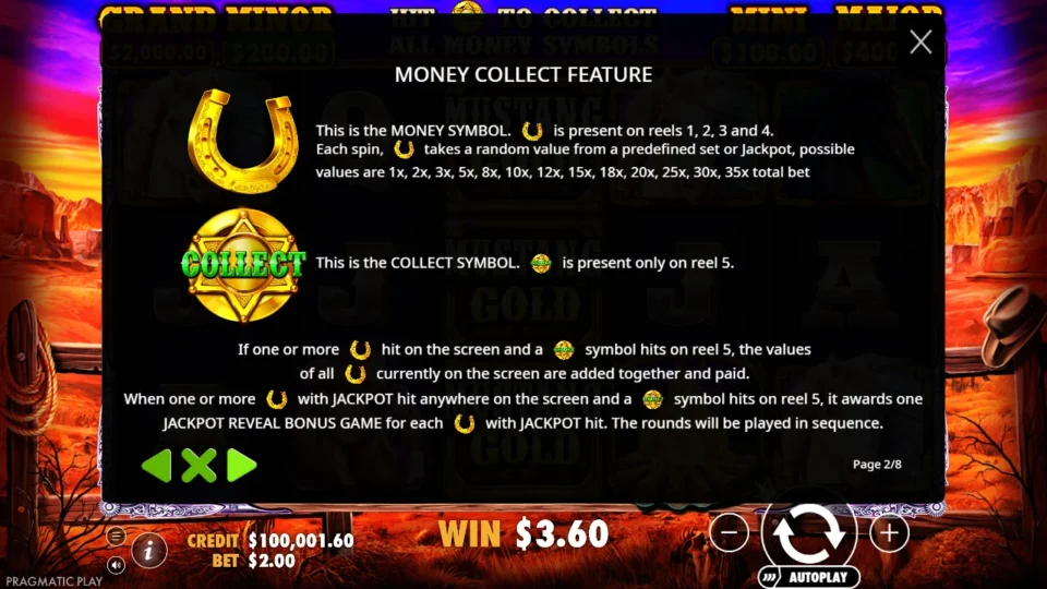 Mustang Gold rules, page 2