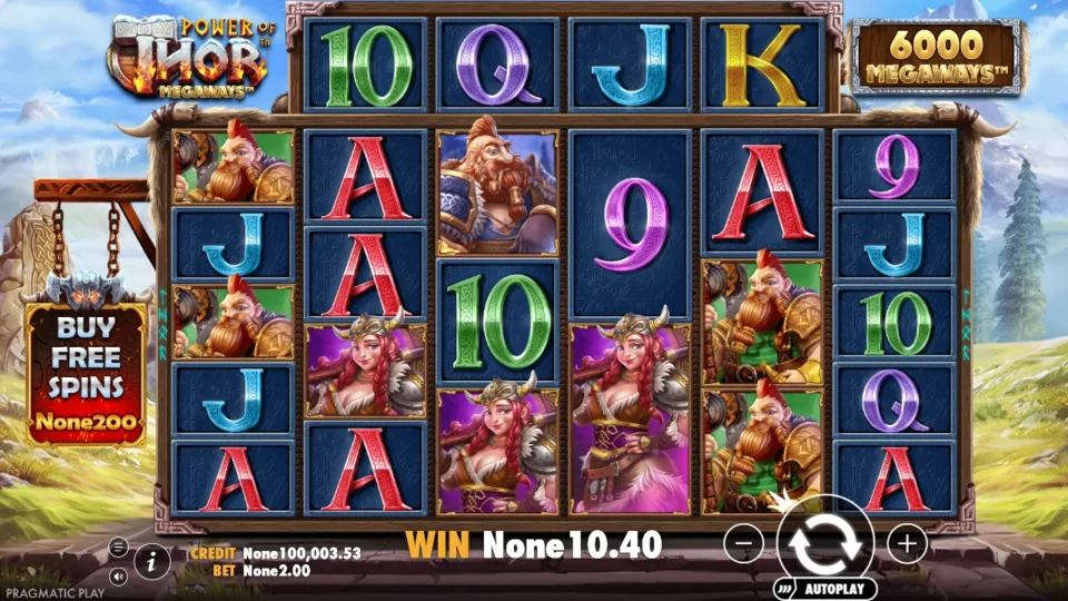 Power of Thor Megaways: win 5.2x (10.4) on media spin 24