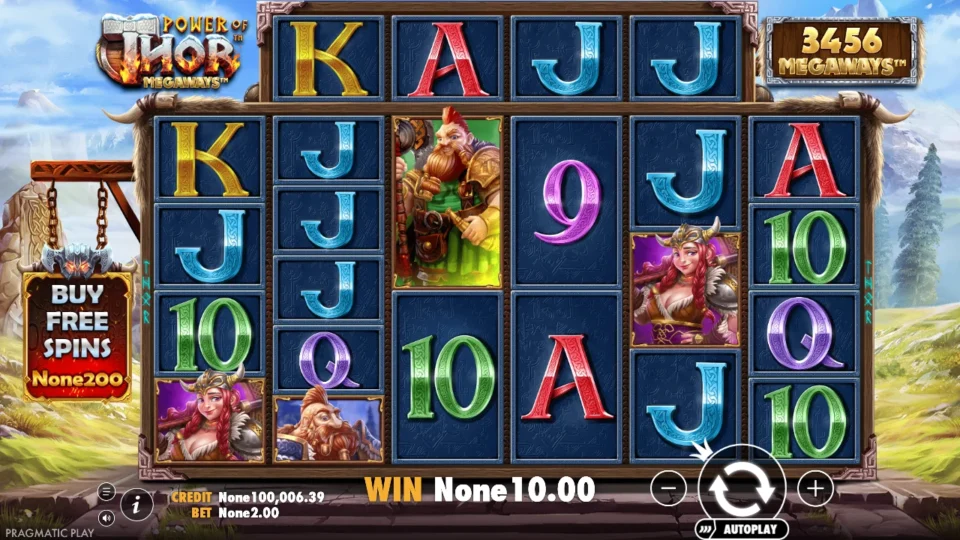 Power of Thor Megaways: win 5.0x (10.0) on media spin 28