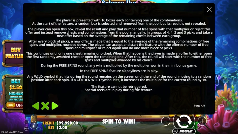 Release the Kraken 2 rules, page 4