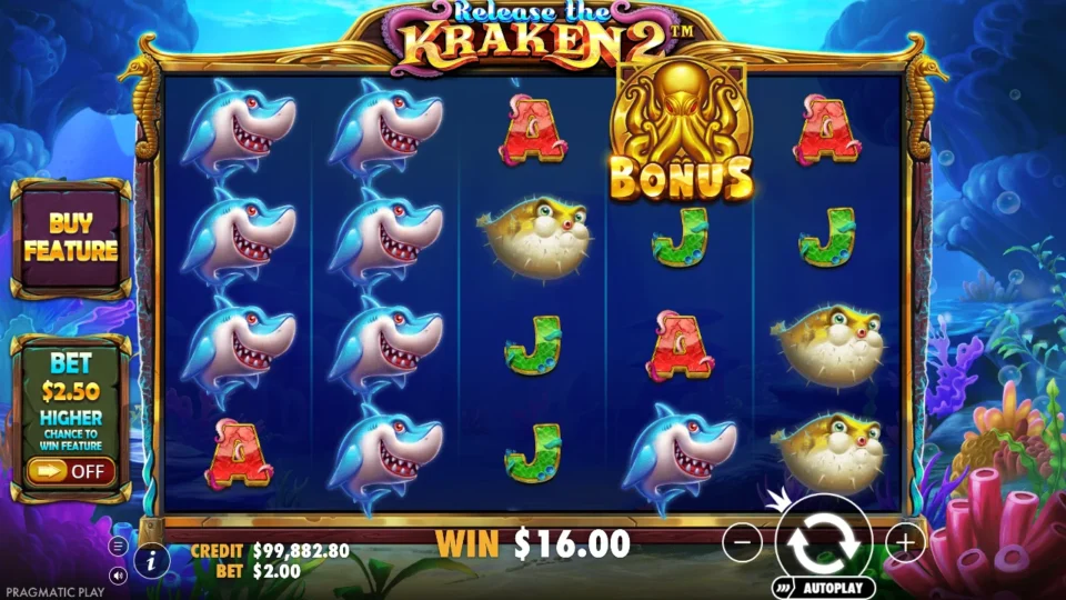 Release the Kraken 2: win 8.0x (16.0) on media spin 94
