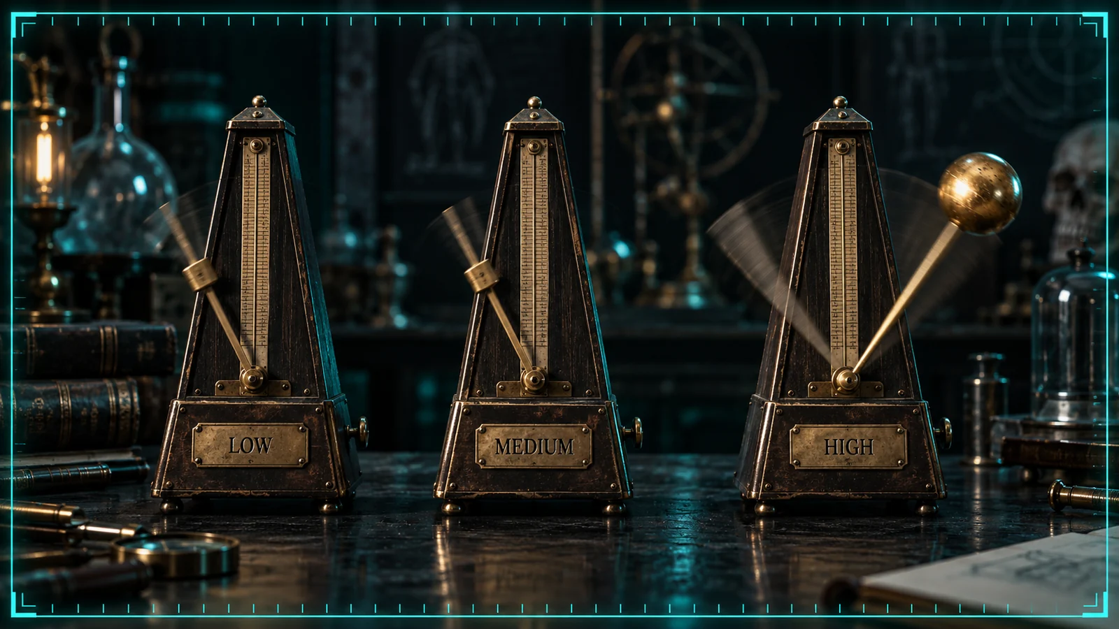 high volatility slots same hit rate bigger swing metronomes