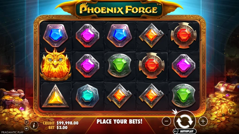 Phoenix Forge demo game field