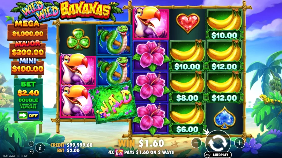 Wild Wild Bananas demo game field