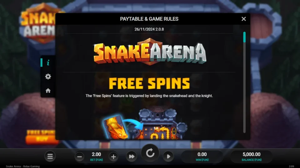 Snake Arena rules, page 1