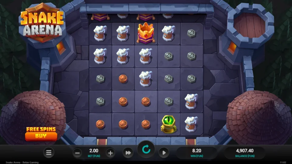 Snake Arena: FUN 8.20 from separate media spin 34