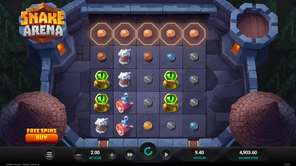 Snake Arena: FUN 9.40 from separate media spin 43