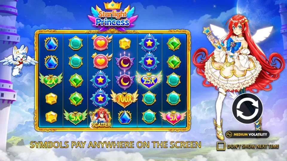 Starlight Princess: intro screen, slide 2