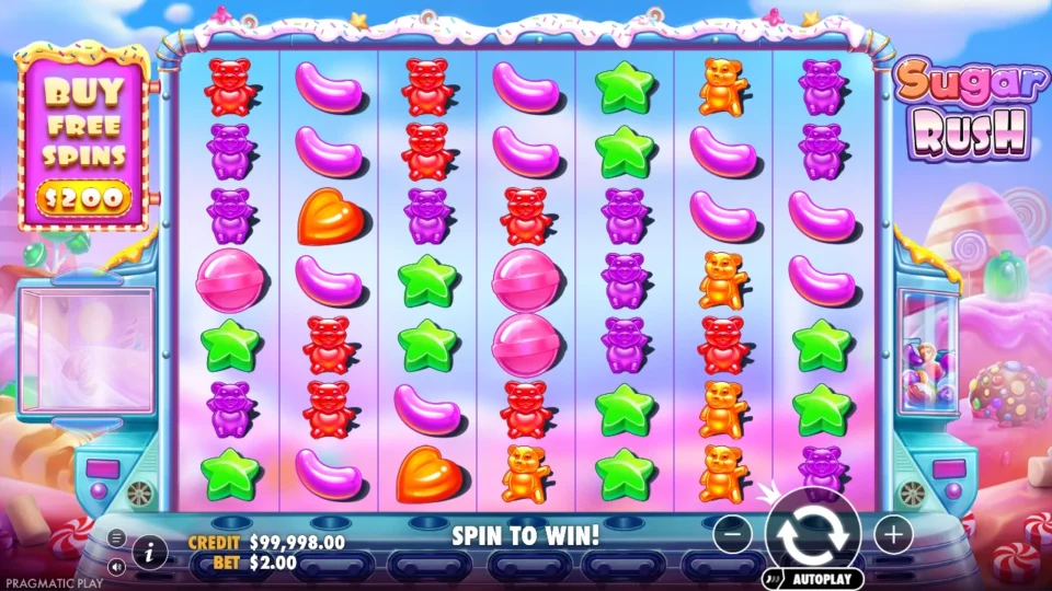 Sugar Rush: base game, start screen
