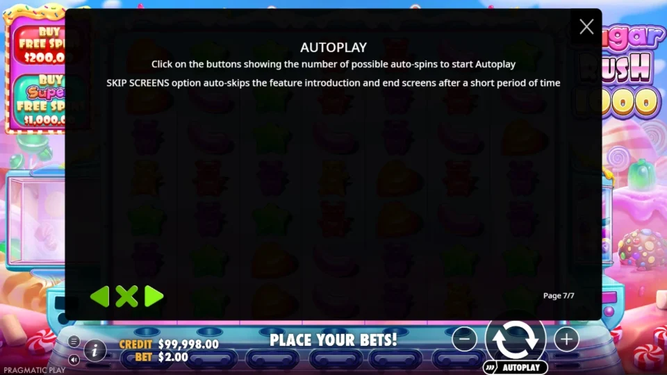 Sugar Rush 1000 rules, page 7