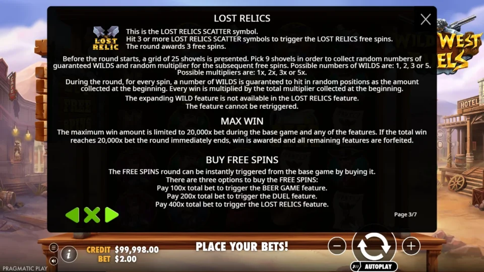 Wild West Duels rules, page 3