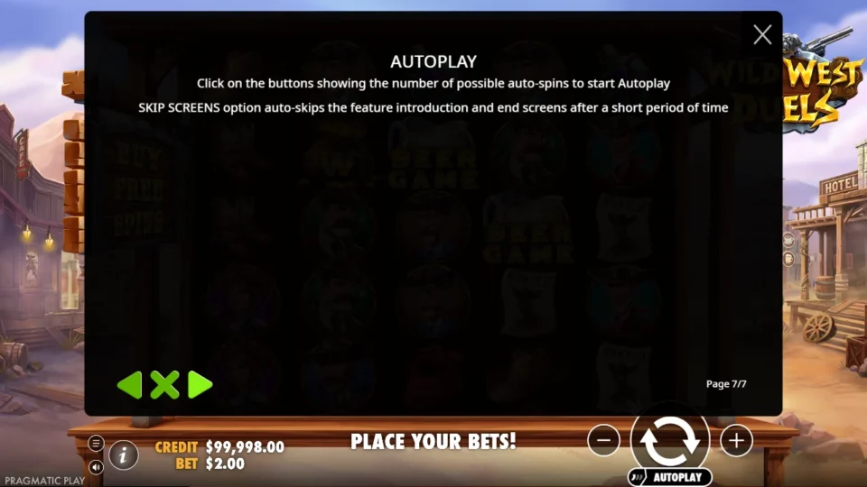 Wild West Duels rules, page 7