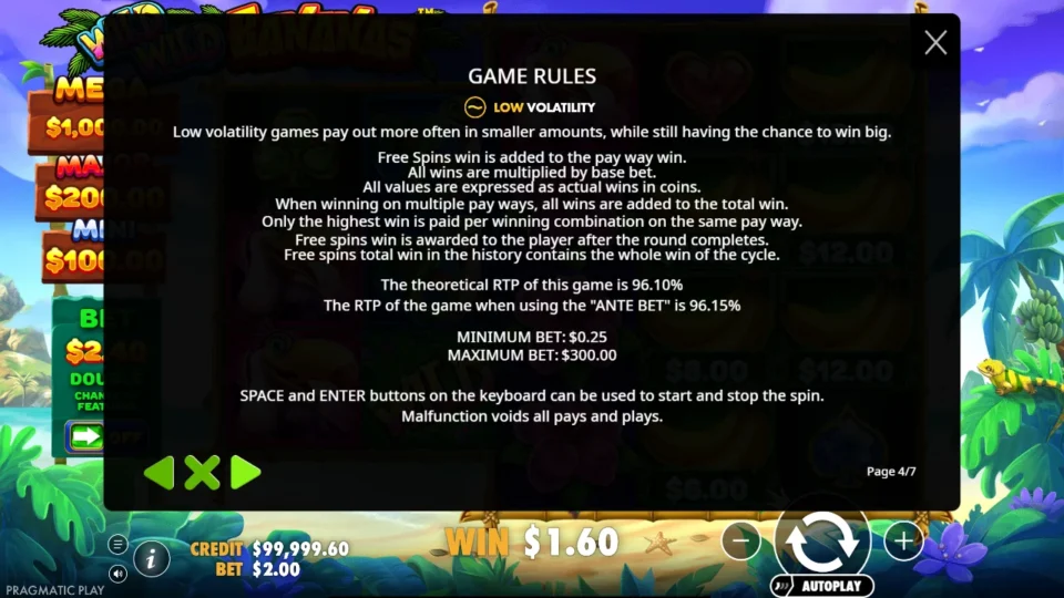 Wild Wild Bananas rules, page 4