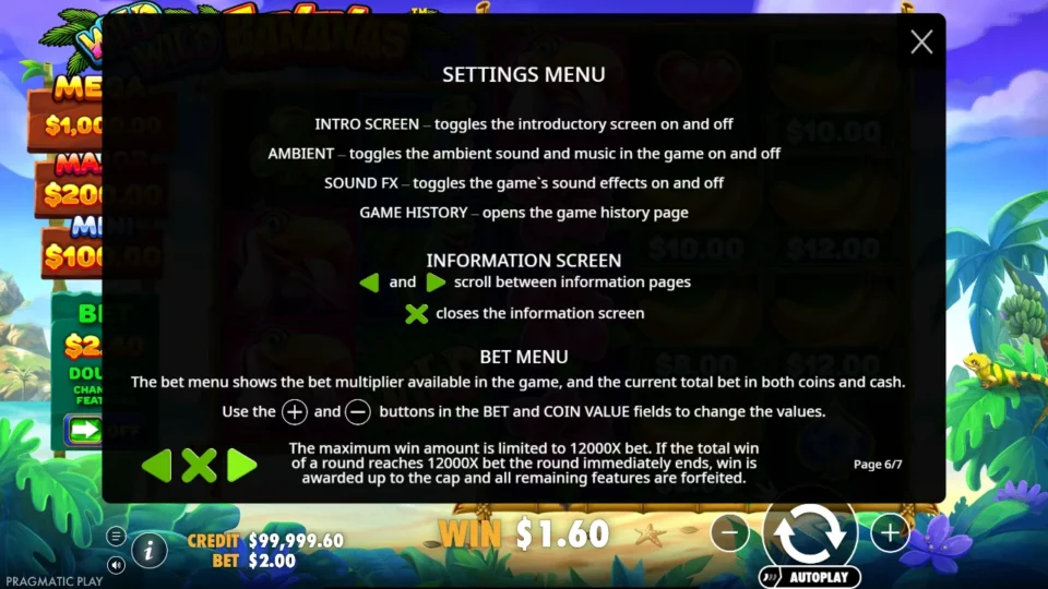 Wild Wild Bananas rules, page 6