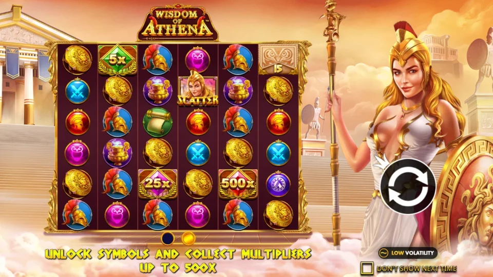 Wisdom of Athena: intro screen, slide 1