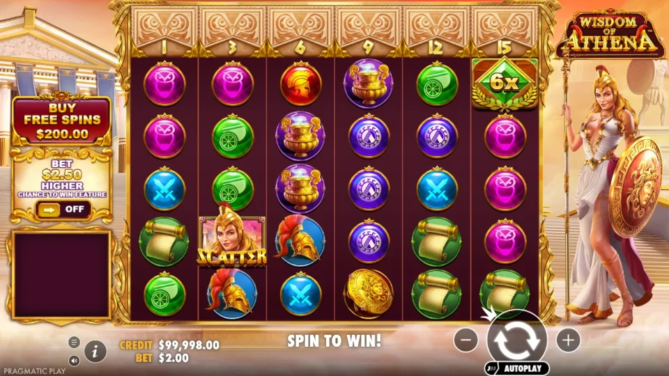 Wisdom of Athena: base game, start screen