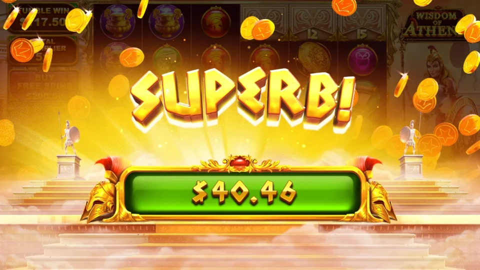 Wisdom of Athena: big win 58.8x (117.5) on media spin 72