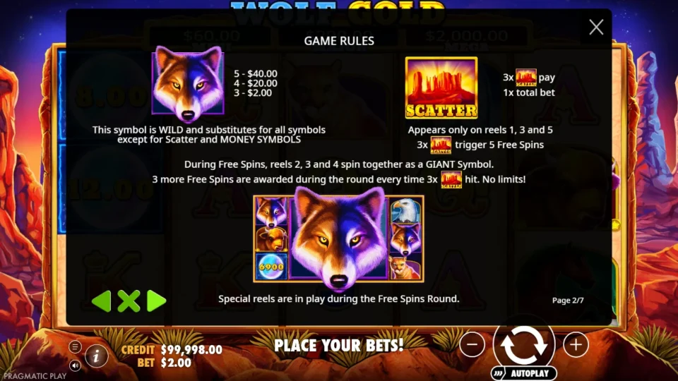 Wolf Gold rules, page 2