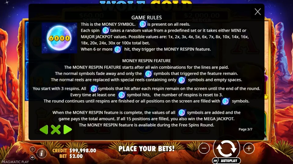 Wolf Gold rules, page 3