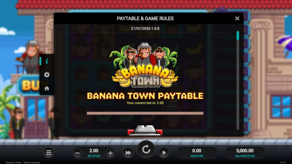 Banana Town rules, page 1