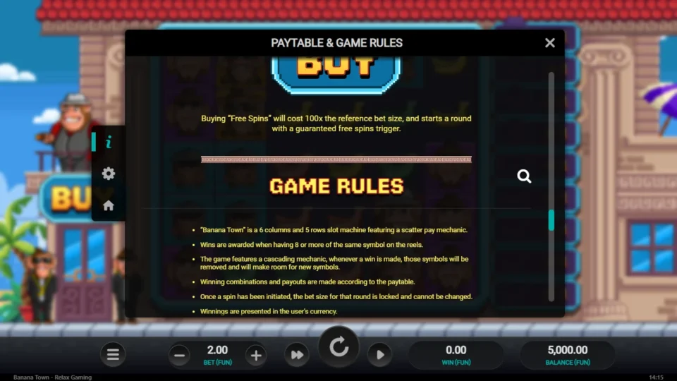 Banana Town rules, page 9