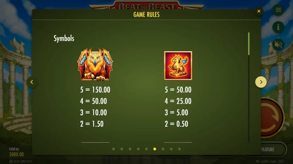Beat the Beast: Griffin’s Gold – Reborn rules, page 6