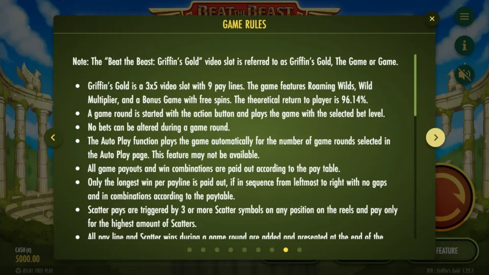 Beat the Beast: Griffin’s Gold – Reborn rules, page 8