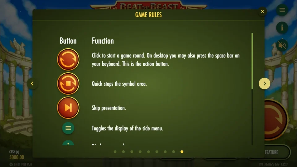 Beat the Beast: Griffin’s Gold – Reborn rules, page 9