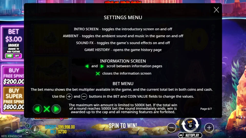 Big Bass Vegas Double Down Deluxe rules, page 6