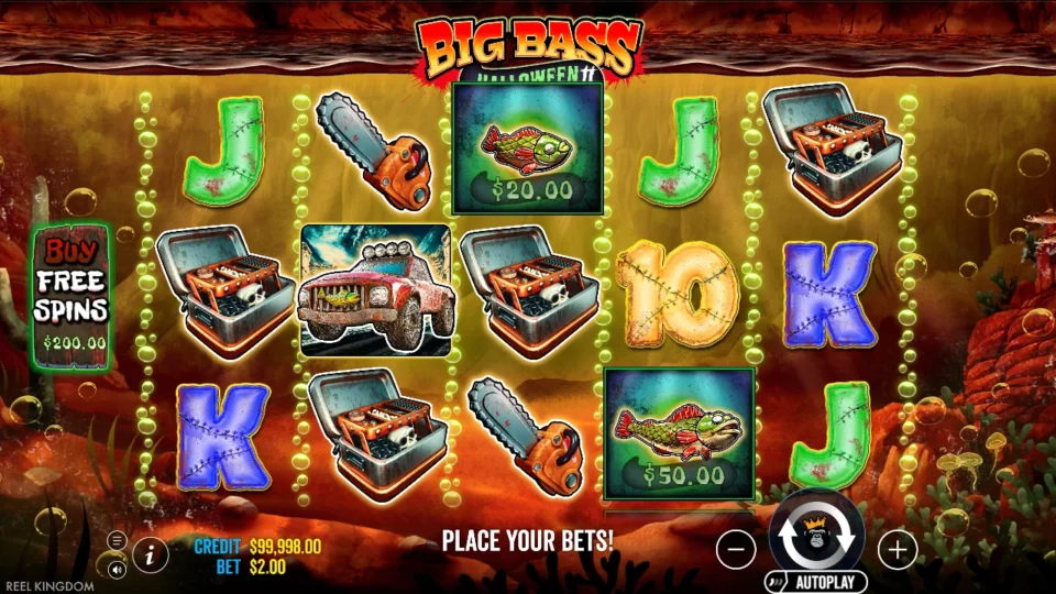 Big Bass Halloween 2 demo game field