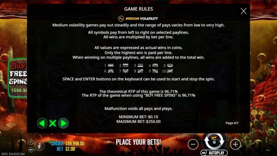 Big Bass Halloween 2 rules, page 4