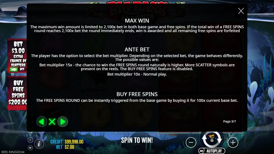 Big Bass Halloween rules, page 3