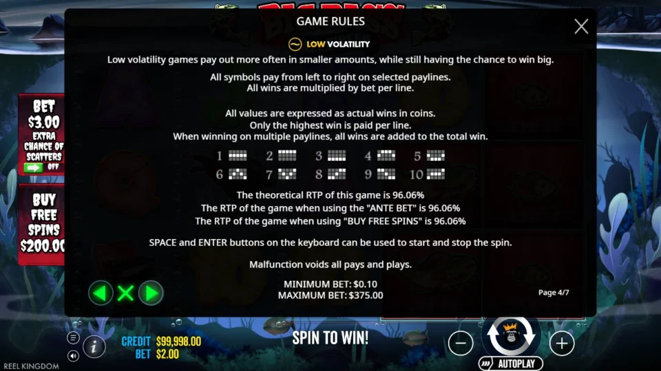 Big Bass Halloween rules, page 4