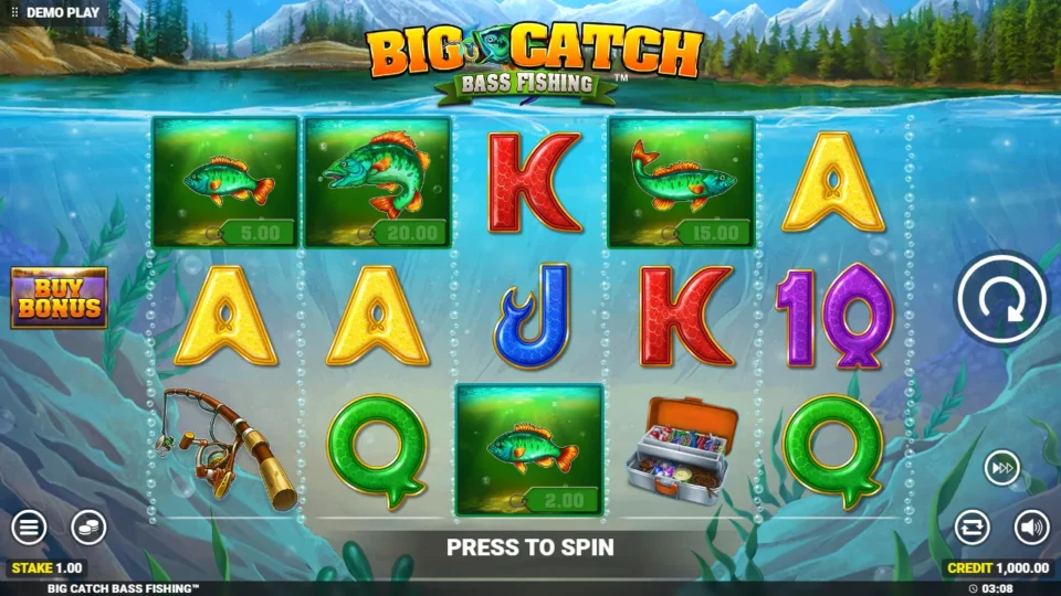 Big Catch Bass Fishing demo game field