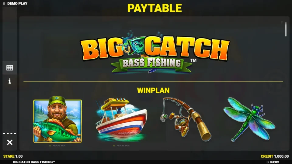 Big Catch Bass Fishing rules, page 1