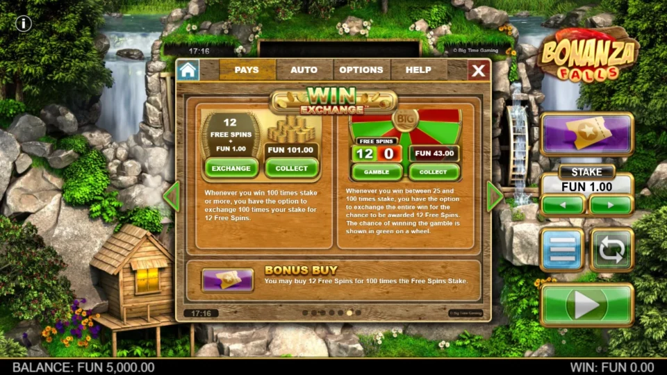 Bonanza Falls rules, page 6
