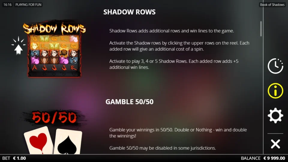 Book of Shadows rules, page 4