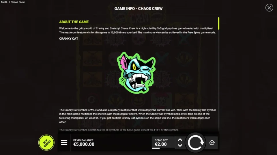 Chaos Crew rules, page 1