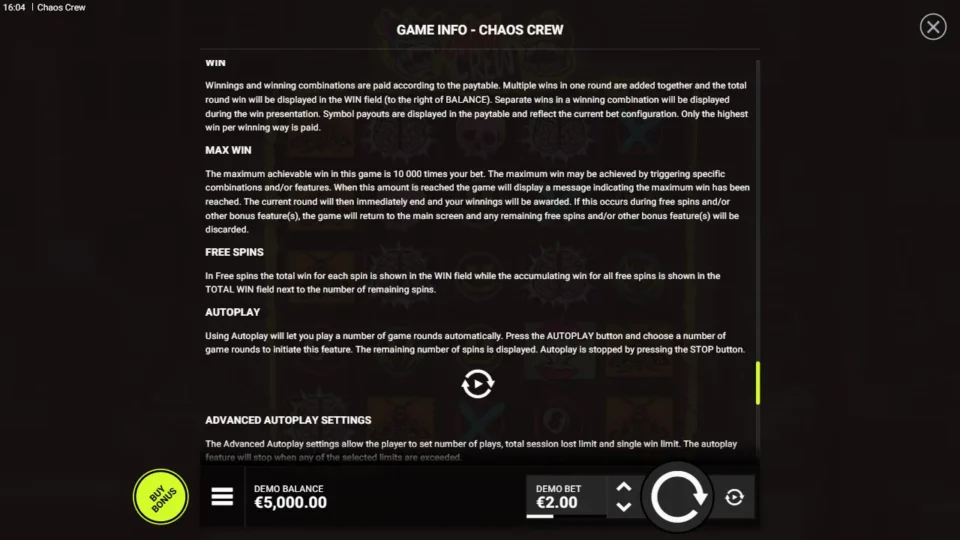Chaos Crew rules, page 9