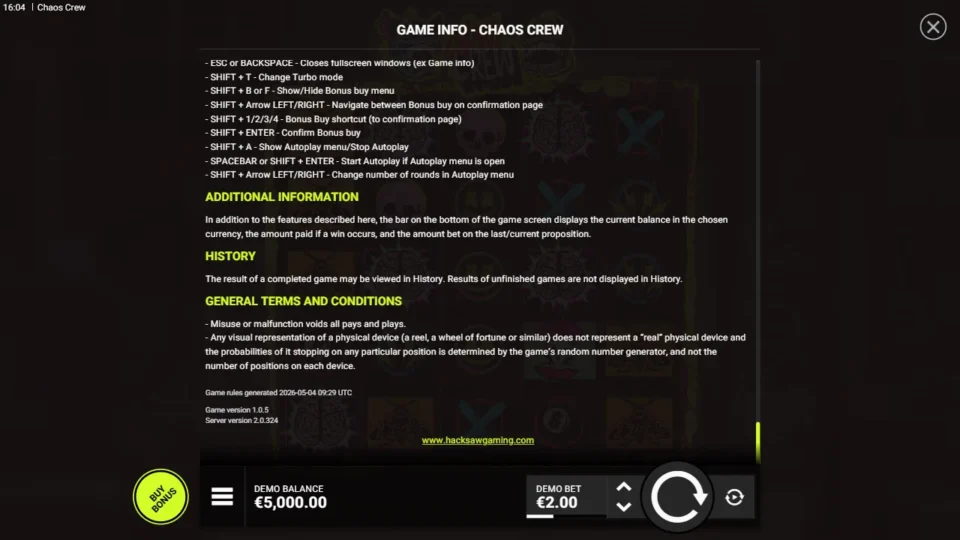 Chaos Crew rules, page 11