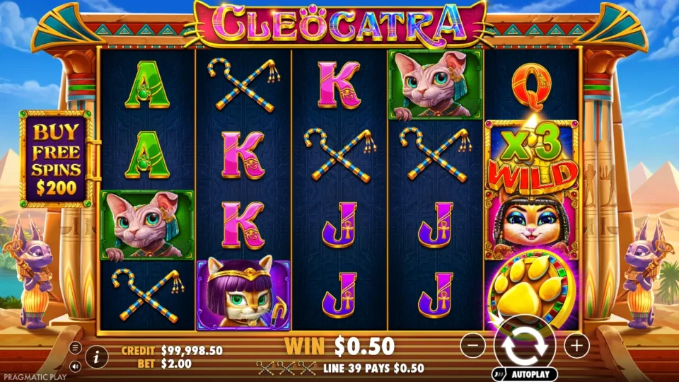 Cleocatra demo game field