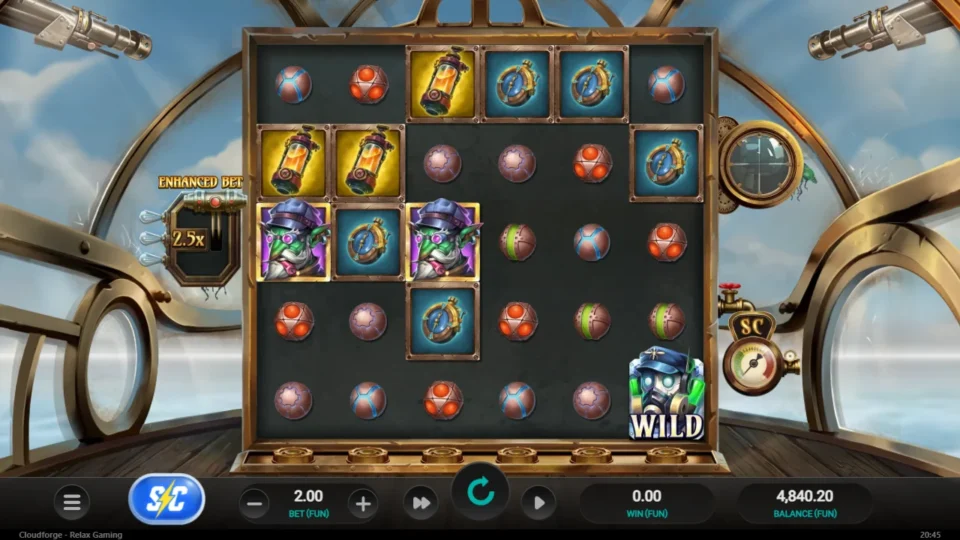 Cloudforge demo game field