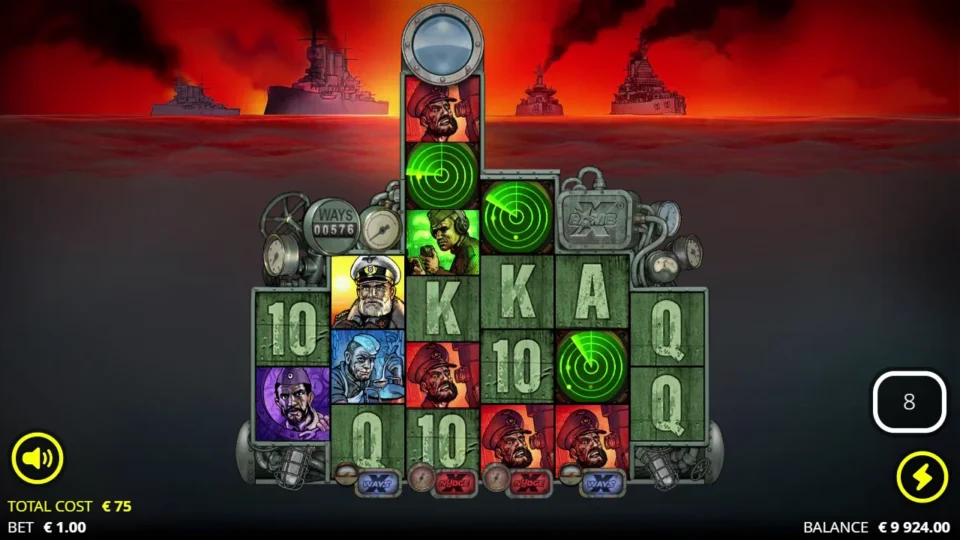 Das xBoot: The third reel rises to eight positions as the initial eight-spin bonus opens