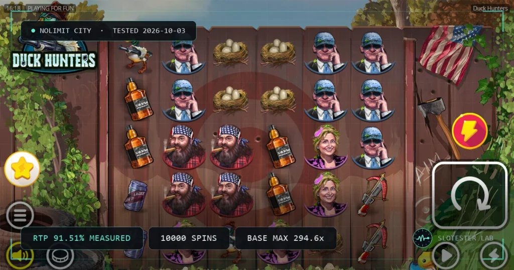 Duck Hunters — Slotester Lab test cover