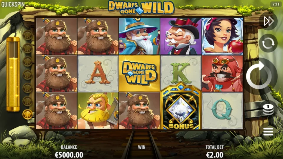 Dwarfs Gone Wild demo game field