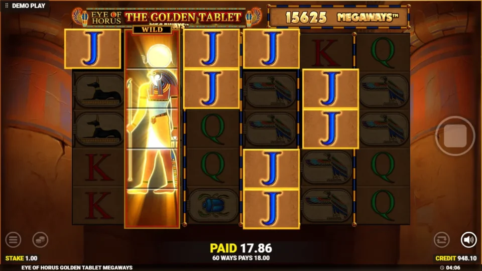 Eye of Horus The Golden Tablet Megaways: Jacks on 60 ways pay 18.00 beside an expanded Horus Wild on a 15,625-way screen