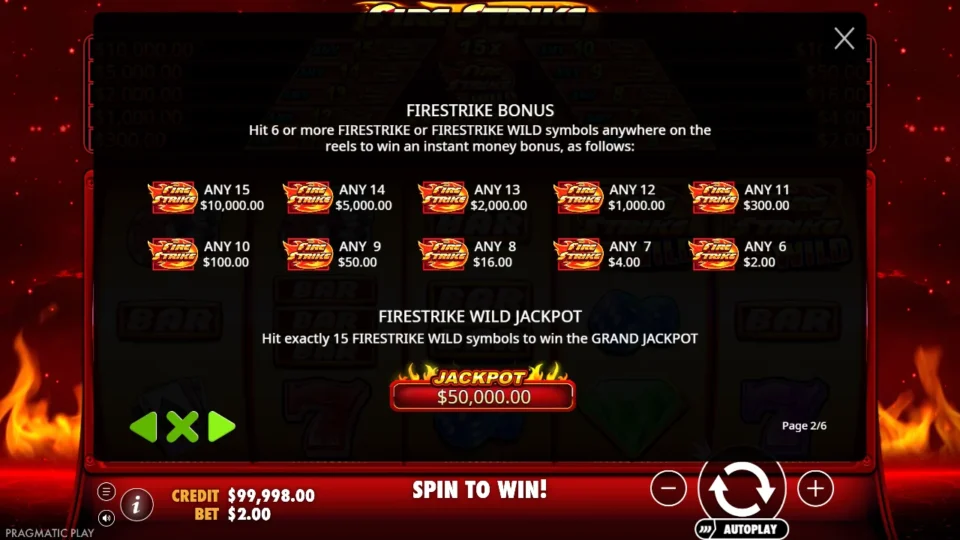Fire Strike rules, page 2