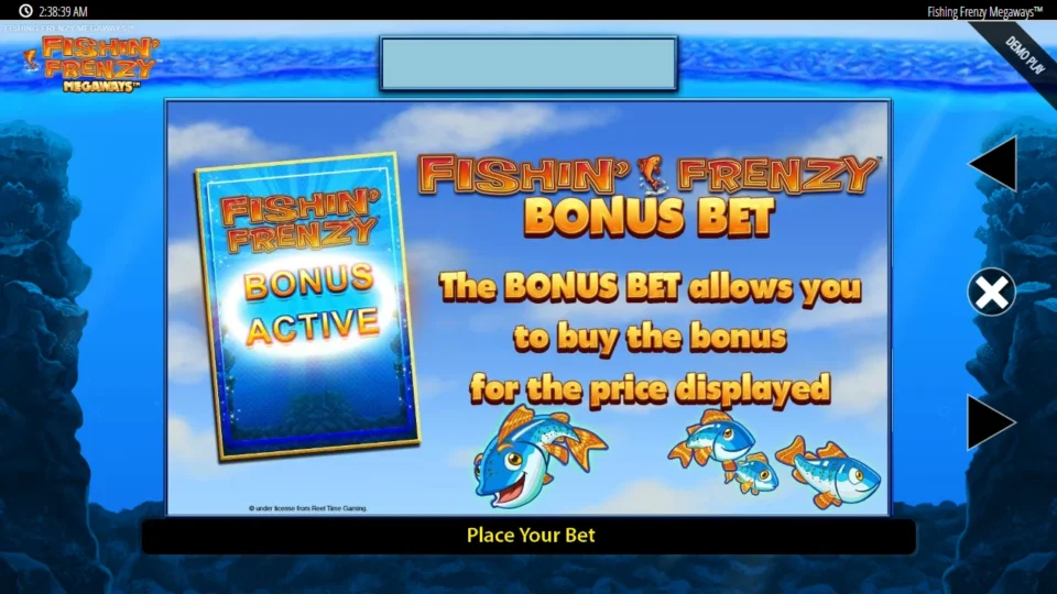 Fishin' Frenzy Megaways rules, page 4